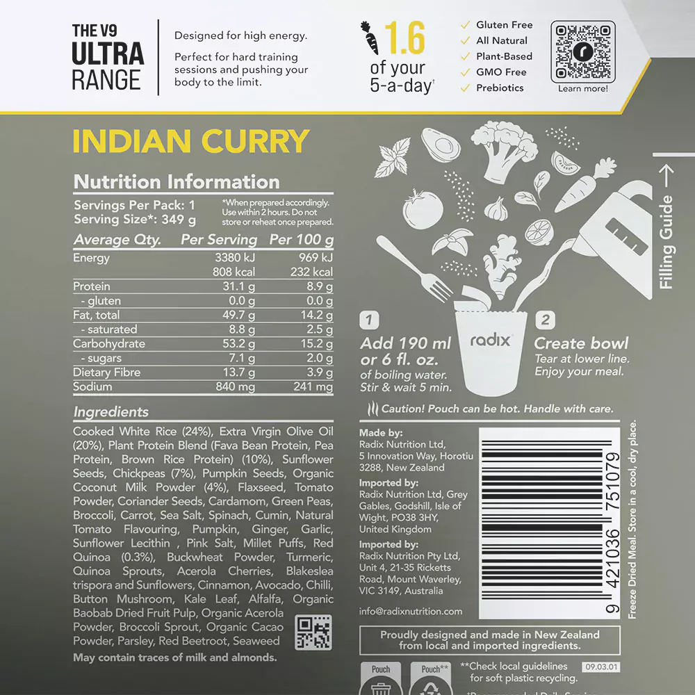 Radix Nutrition ULTRA 800 | Indian Curry - Image 3